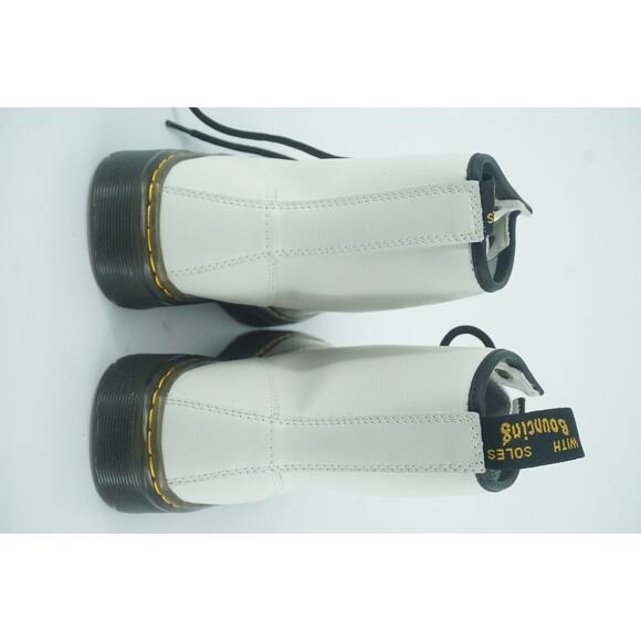 Doc Martens Zavala White 8 Eyelet Combat Ankle Boot size 9 US 41 EU Black - Picture 6 of 12